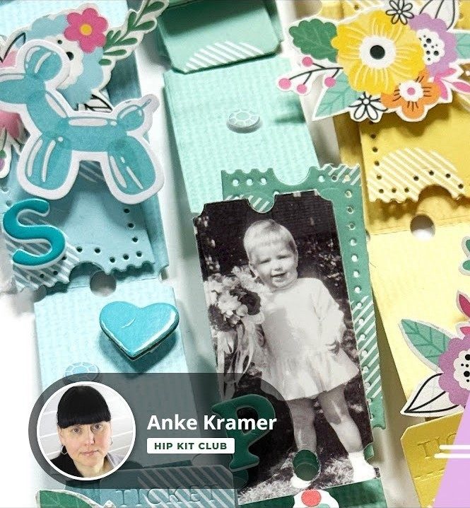 Scrapbook layout: design team layout made with Hip Kit Club kits
