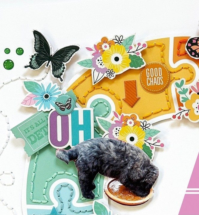 Scrapbook layout: design team layout made with Hip Kit Club kits