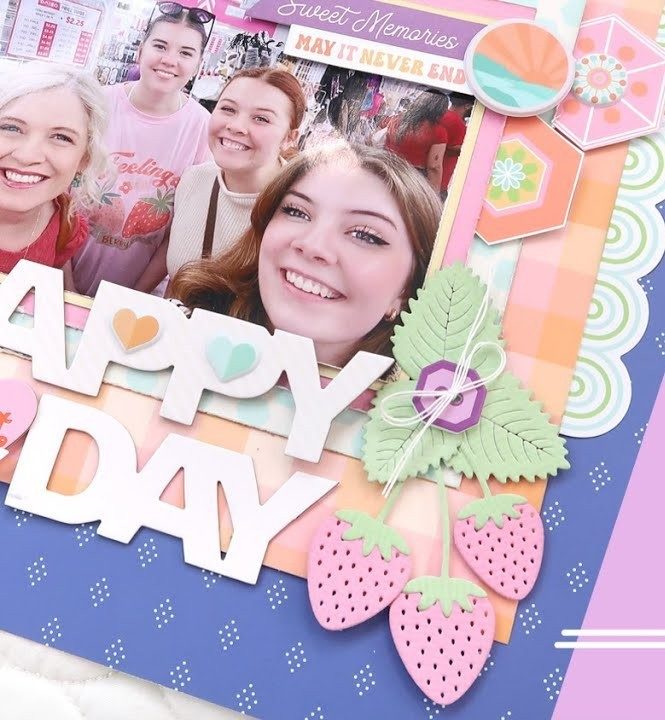 Scrapbook layout: design team layout made with Hip Kit Club kits