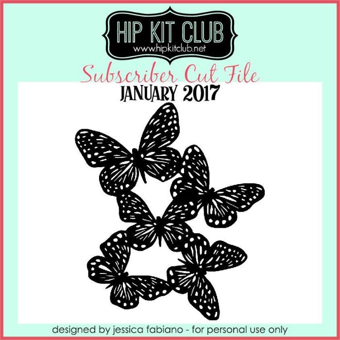 January 2017 - Jessica Fabiano - Butterfly - Cut Files Silhouette