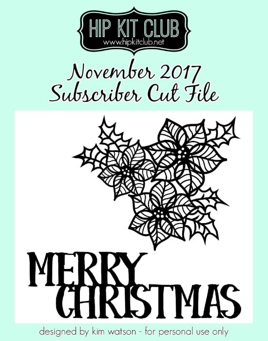 November 2017 - Kim Watson - Merry Xmas - Cut Files