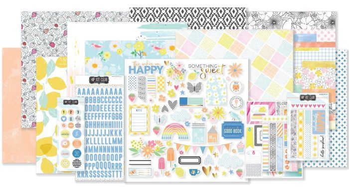 July 2018 Hip Kit Club Main Scrapbook Kit