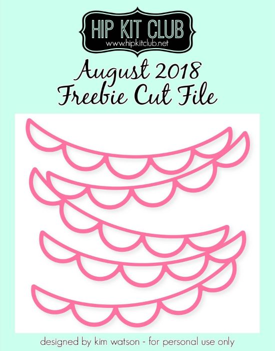 August 2018 - Kim Watson - Multiple Scallops - Cut Files - Silhouette Cricut