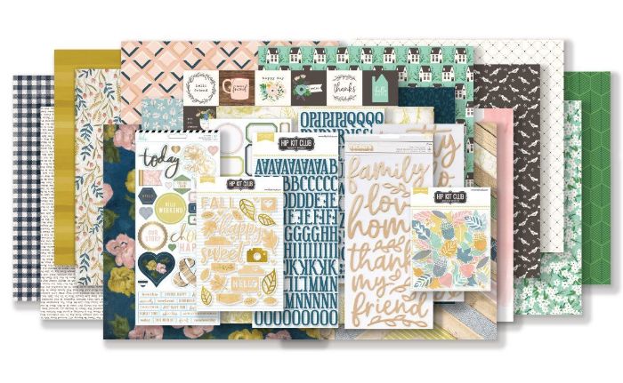 November 2018 Hip Kit Club Main Scrapbook Kit