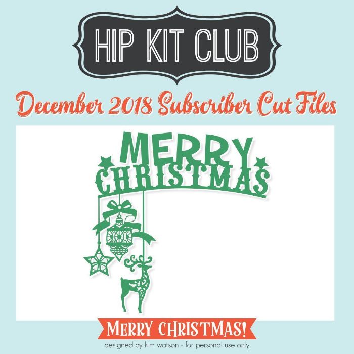 Subscriber Gift - Day 5 - Kim Watson - Reindeer - Silhouette Cricut