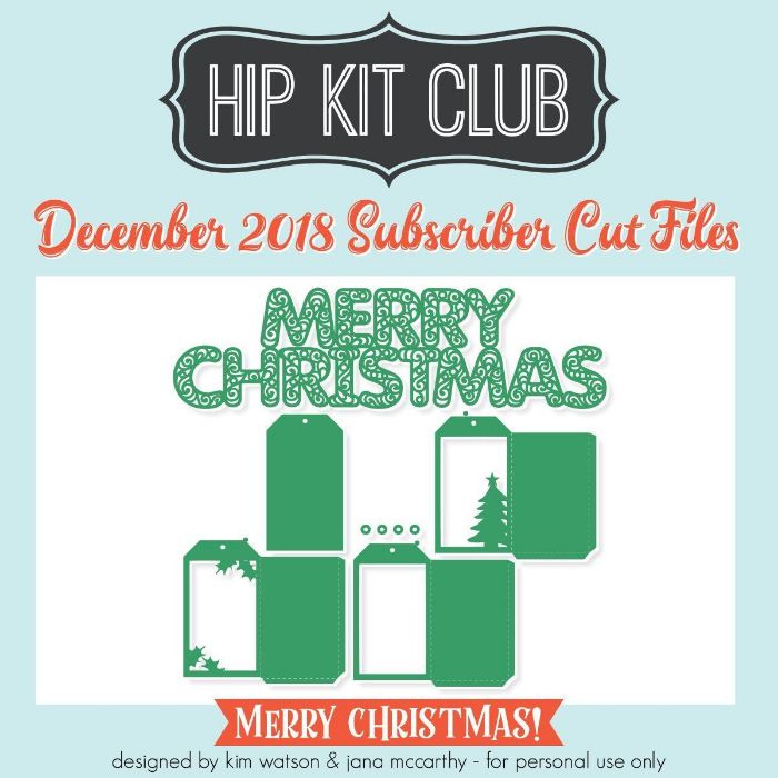 Subscriber Gift - Day 9 - Kim Watson - Xmas and Tags - Silhouette Cricut