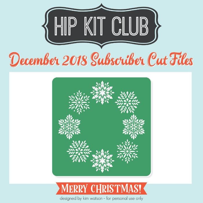 Subscriber Gift - Day 12 - Kim Watson - Snowflakes - Silhouette Cricut