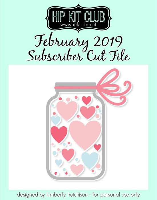 February 2019 - Kimberly Hutchison - Candy Hearts - Silhouette Cricut