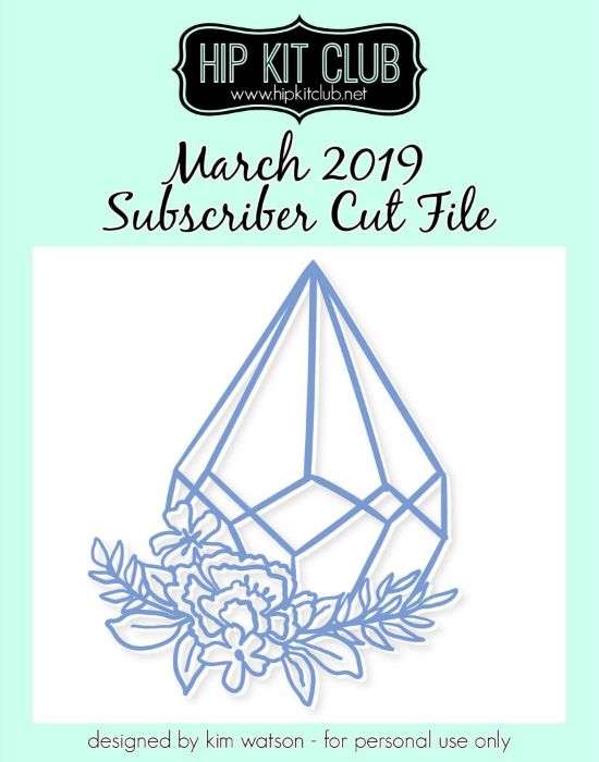 March 2019 - Kim Watson - Terrarium - Silhouette Cricut