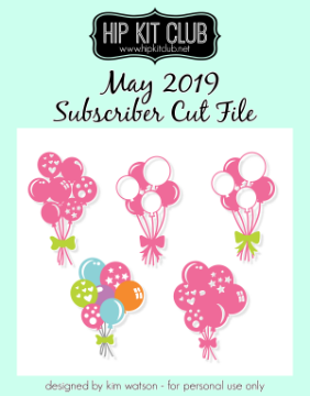 May 2019 - Balloons Cut File