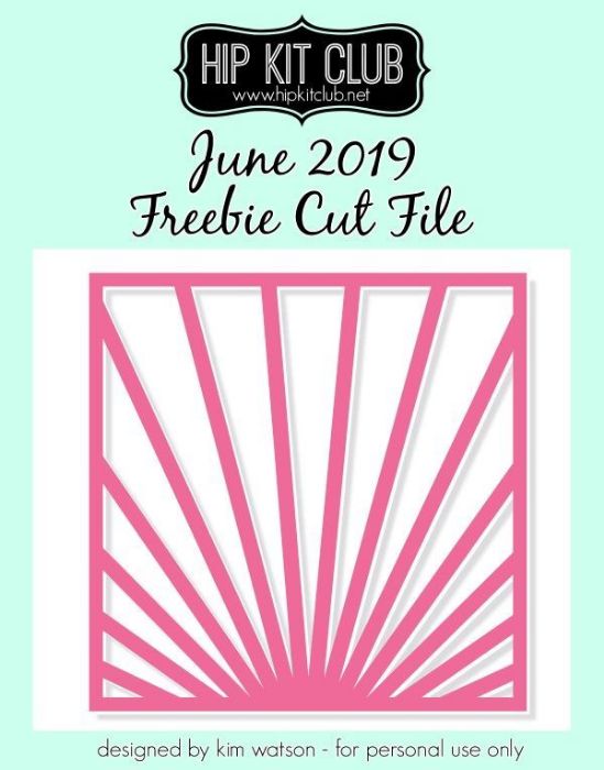 June 2019 - Kim Watson - Sunburst - Silhouette Cricut