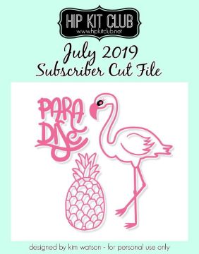 July 2019 - Flamingo Pineapple Cut File