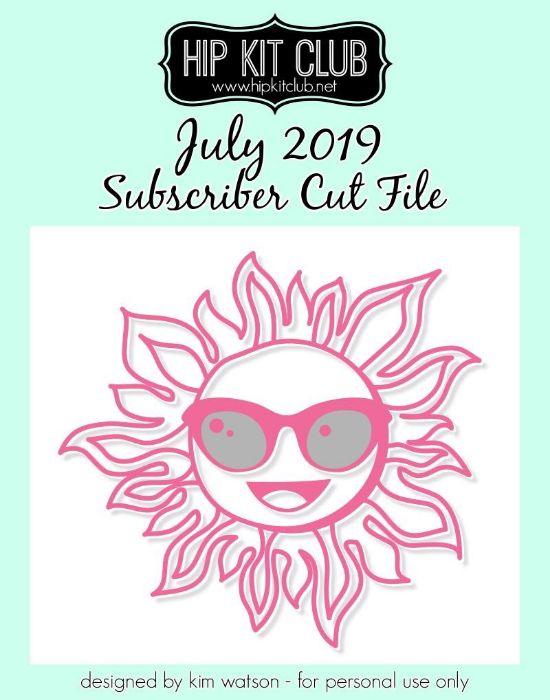 July 2019 - Kim Watson - Happy Sun - Silhouette Cricut