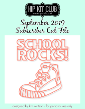 September 2019 - School Rocks Cut File