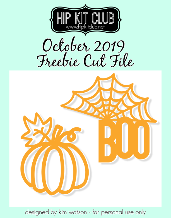 October 2019 - Kim Watson - Boo Pumpkin - Silhouette Cricut Cameo