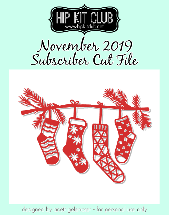 November 2019 - Anett Gelencser - Stockings - Silhouette Cricut Cameo