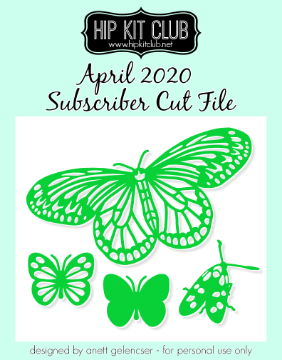 April 2020 - Butterflies Cut File