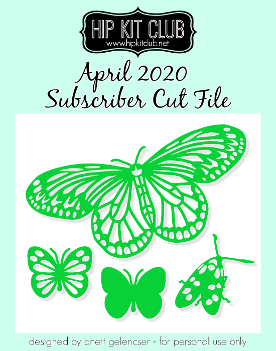 April 2020 - Anett Gelencser - Butterflies - Silhouette Cricut Cameo