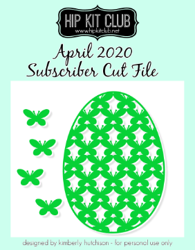 April 2020 - Butterfly Egg Cut File