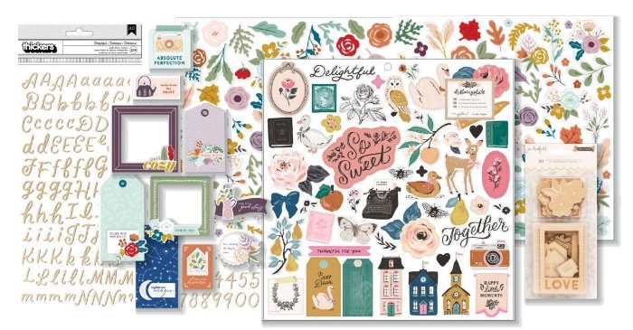 September 2020 Hip Kit Club Embellishment Scrapbook Kit