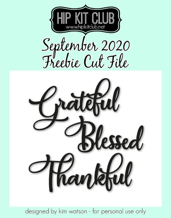 September 2020 - Kim Watson - Titles- Silhouette Cricut Cameo