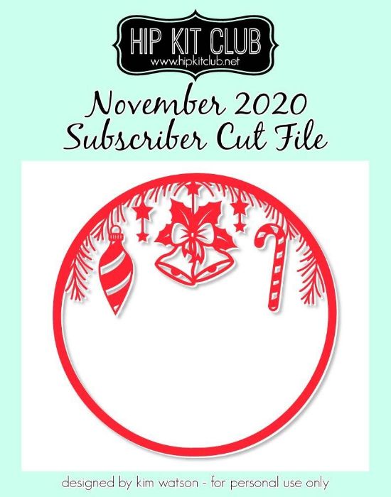 November 2020 - Kim Watson - Circle Frame - Silhouette Cricut Cameo