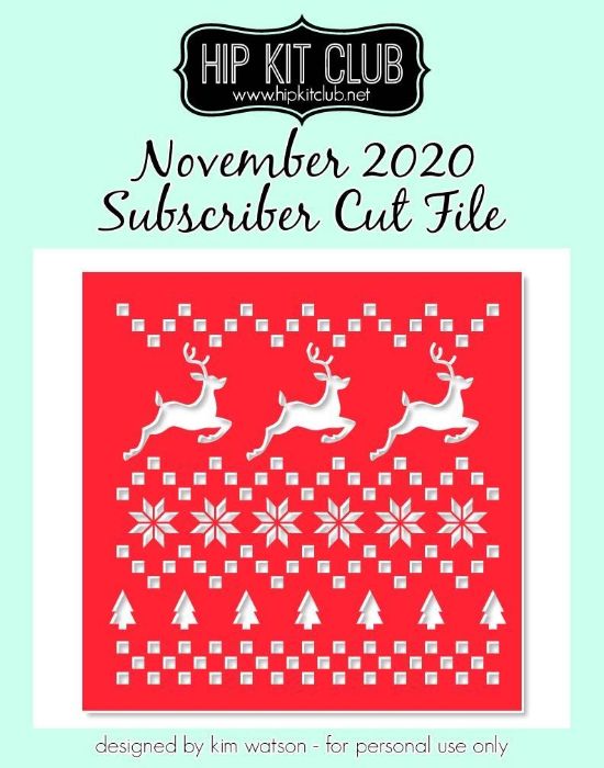 November 2020 - Kim Watson - Nordic Pattern - Silhouette Cricut Cameo