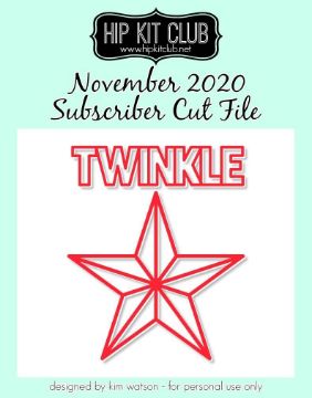 November 2020 - Twinkle Star Cut File