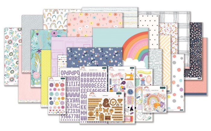 January 2023 Hip Kit Club Paper Scrapbook Kit