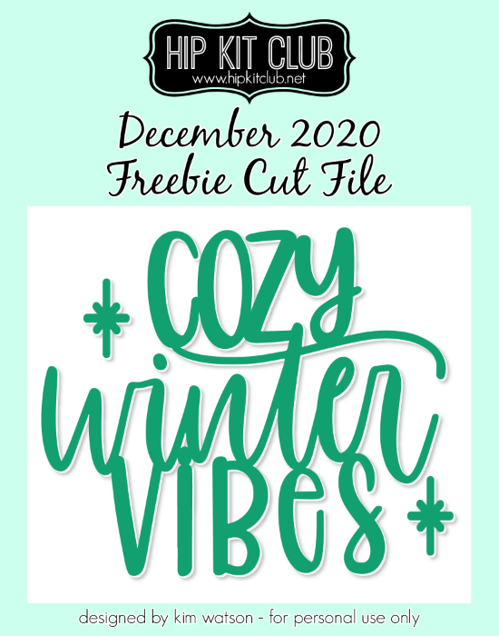 December 2023 Hip Kit Club Main Scrapbook Kit - Exclusive Cozy