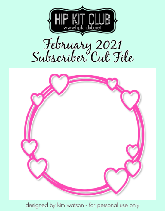 February 2021 - Kim Watson - Scribble Circle - Silhouette Cricut Cameo