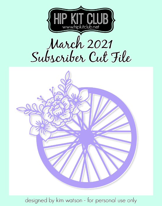 March 2021 - Kim Watson - Floral Wheel - Silhouette Cricut Cameo