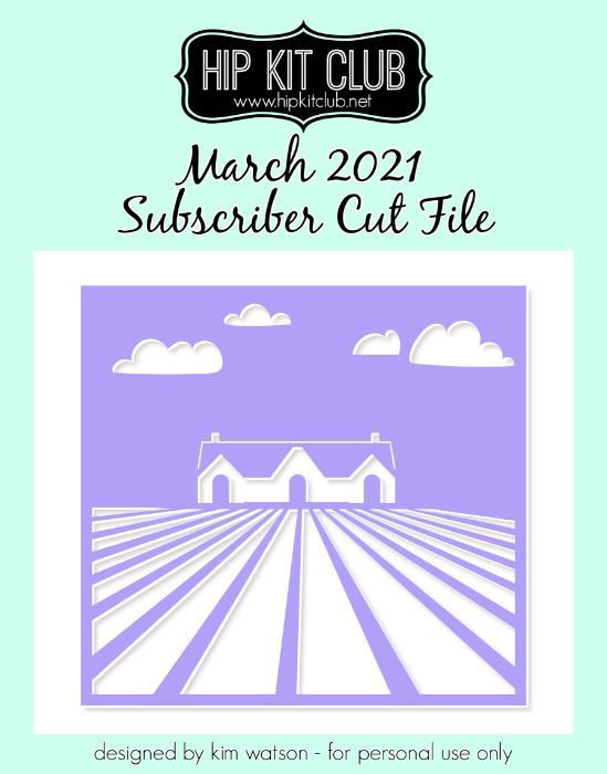 March 2021 - Kim Watson - House Scene - Silhouette Cricut Cameo