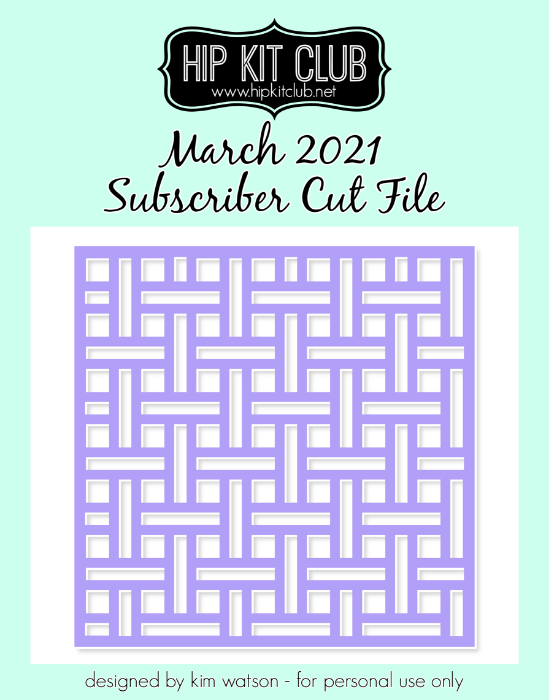 March 2021 - Kim Watson - Tile Lace - Silhouette Cricut Cameo