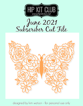 June 2021 - Floral Butterfly Cut File