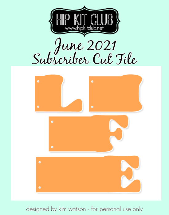 June 2021 - Kim Watson - Life Mini Album - Silhouette Cricut Cameo