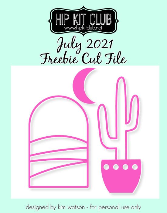 July 2021 - Kim Watson - BOHO Cactus- Silhouette Cricut Cameo