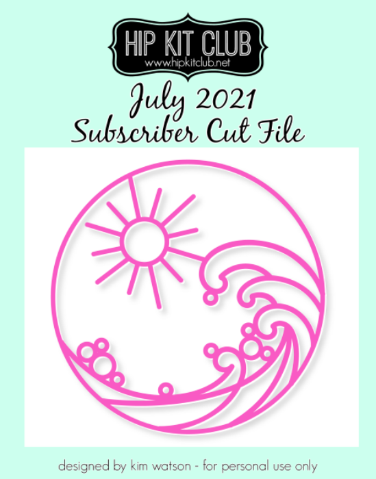 July 2021 - Kim Watson - Circle Frame - Silhouette Cricut Cameo
