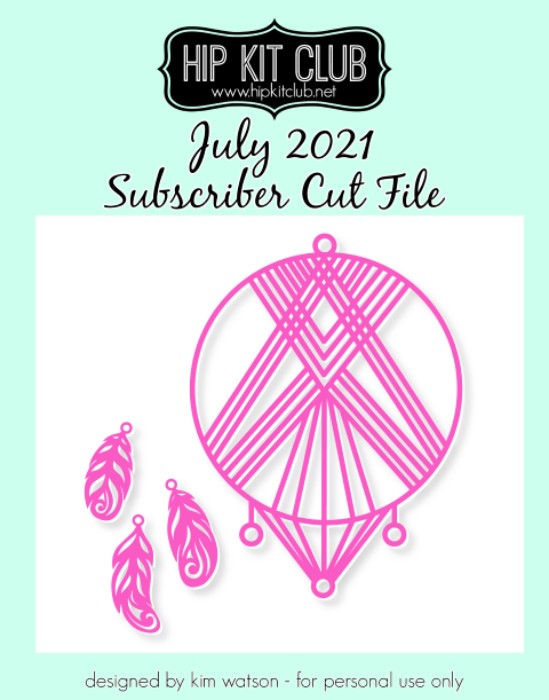 July 2021 - Kim Watson - Macrame Dream Catcher - Silhouette Cricut Cameo