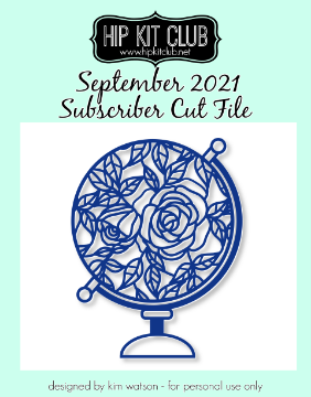September 2021 - Floral Globe Cut File