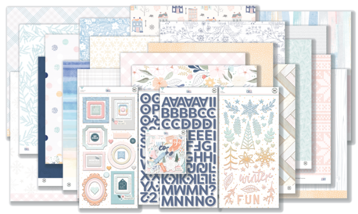 December 2023 Hip Kit Club Main Scrapbook Kit - Exclusive Cozy