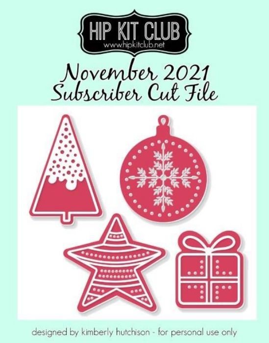 November 2021 - Kimberly Hutchison - Christmas Cookies - Silhouette Cricut Cameo