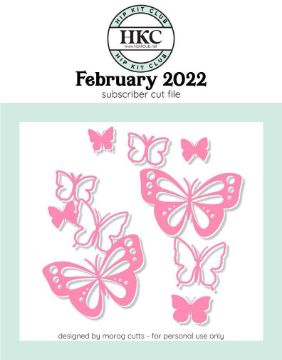 February 2022 - Butterflies Cut File