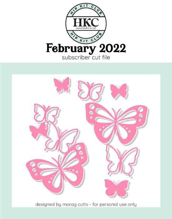 February 2022 - Morag Cutts - Butterflies - Silhouette Cricut Cameo