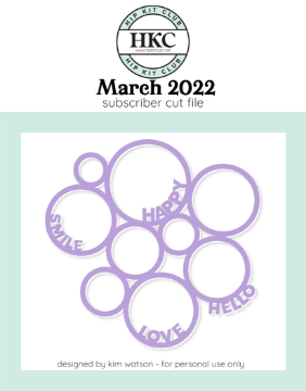 March 2022 - Circle Frames Cut File