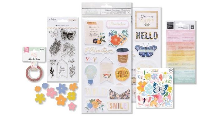 May 2022 Hip Kit Club Embellishment Scrapbook Kit