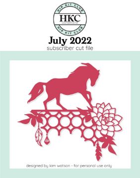 July 2022 - Horse Floral Cut File