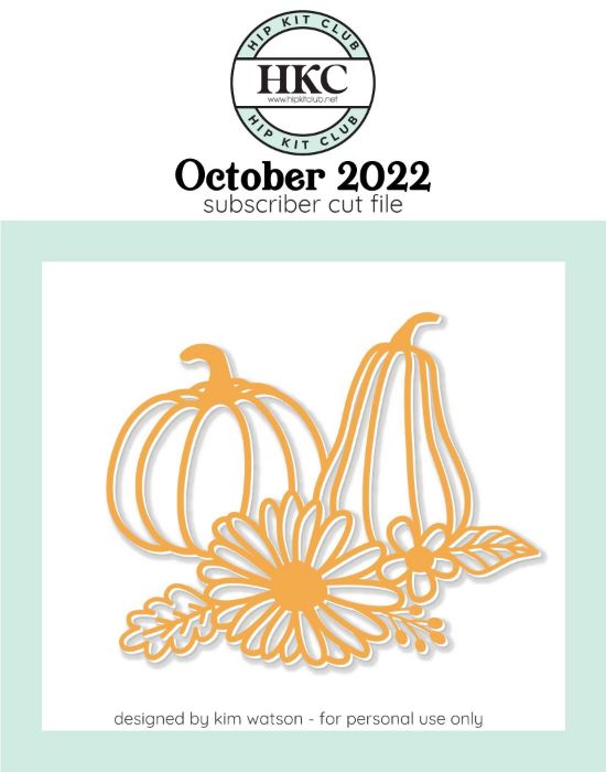 October 2022 - Kim Watson - Pumpkin Flowers  - Silhouette Cricut Cameo