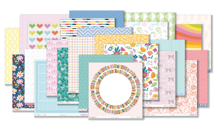 Choosing Coordinating Patterned Paper for Scrapbook Pages and Mini