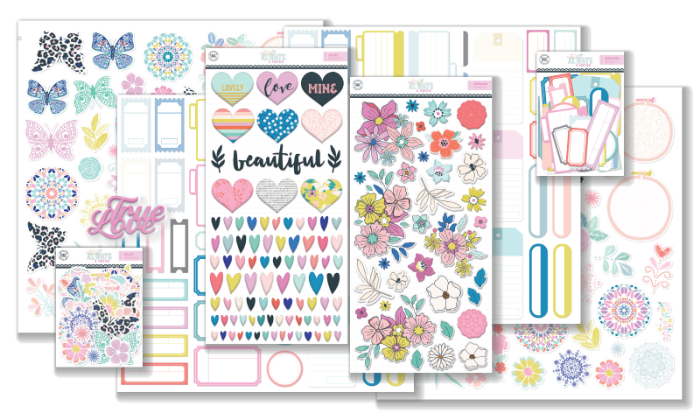 February 2023 Hip Kit Club Embellishment Scrapbook Kit